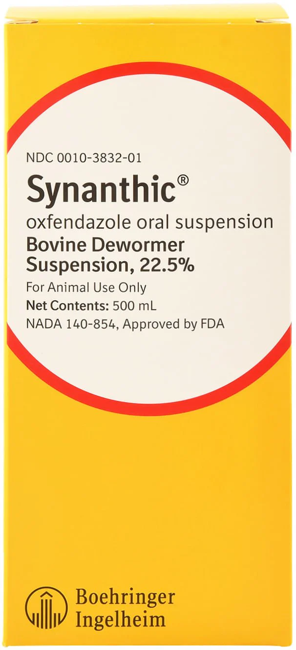Synanthic Bovine Dewormer Suspension, 22.5% - Pet's Shop
