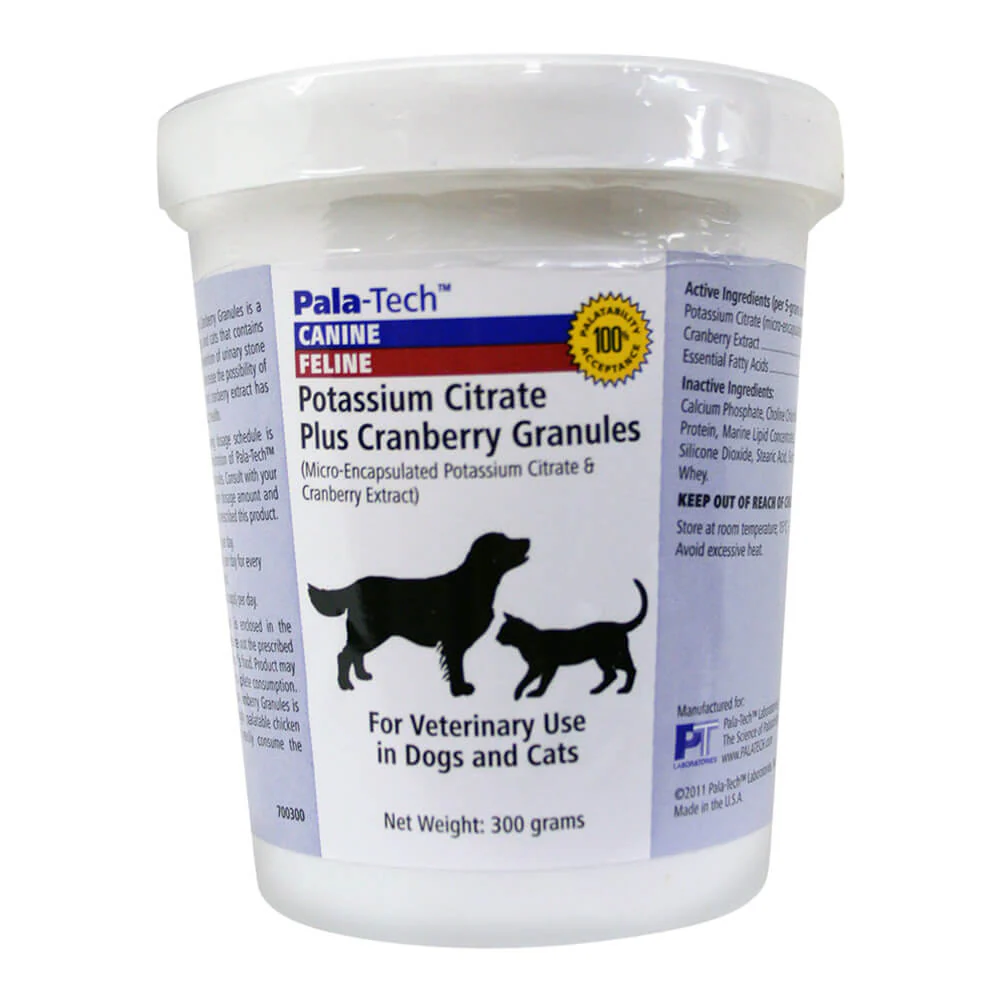 Potassium Citrate Plus Cranberry Granules, 300 Gram Jar - Pet's Shop