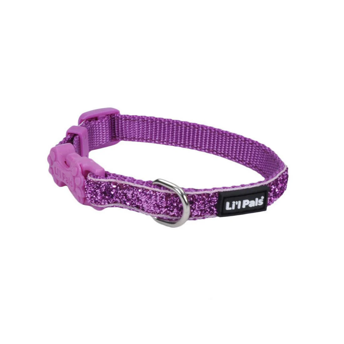 Li'l Pals Adjustable Dog Collar with Glitter Overlay - Pet's Shop