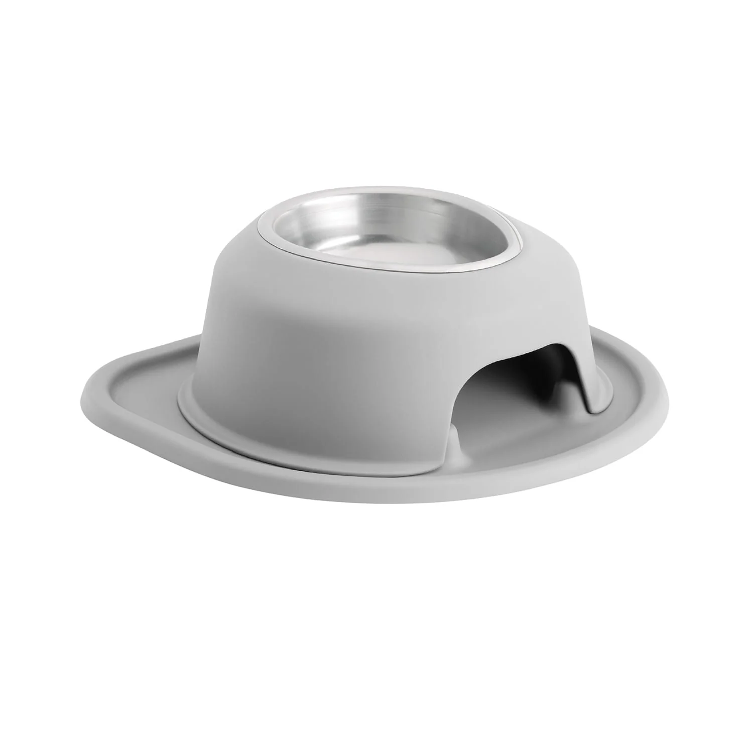 WeatherTech Single High Pet Feeding System, Stainless Steel - Pet's Shop