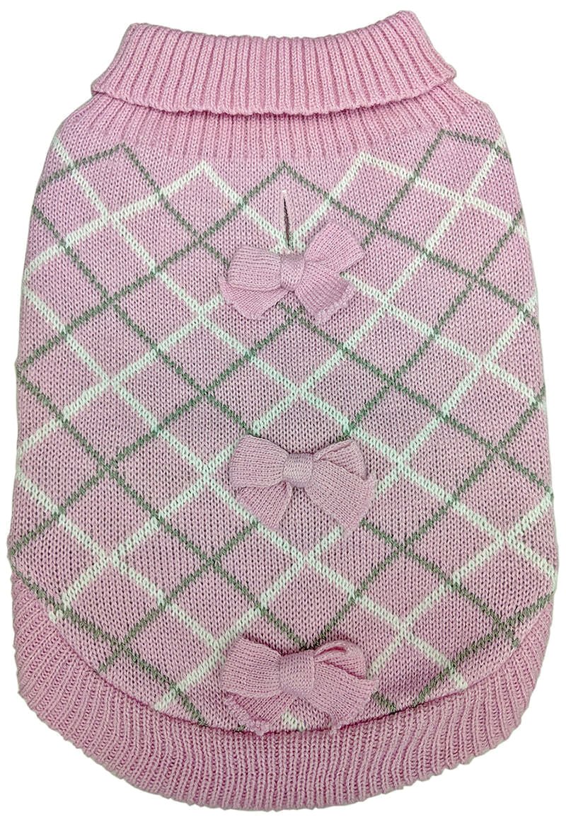 Pretty in Plaid Dog Sweater - Pet's Shop