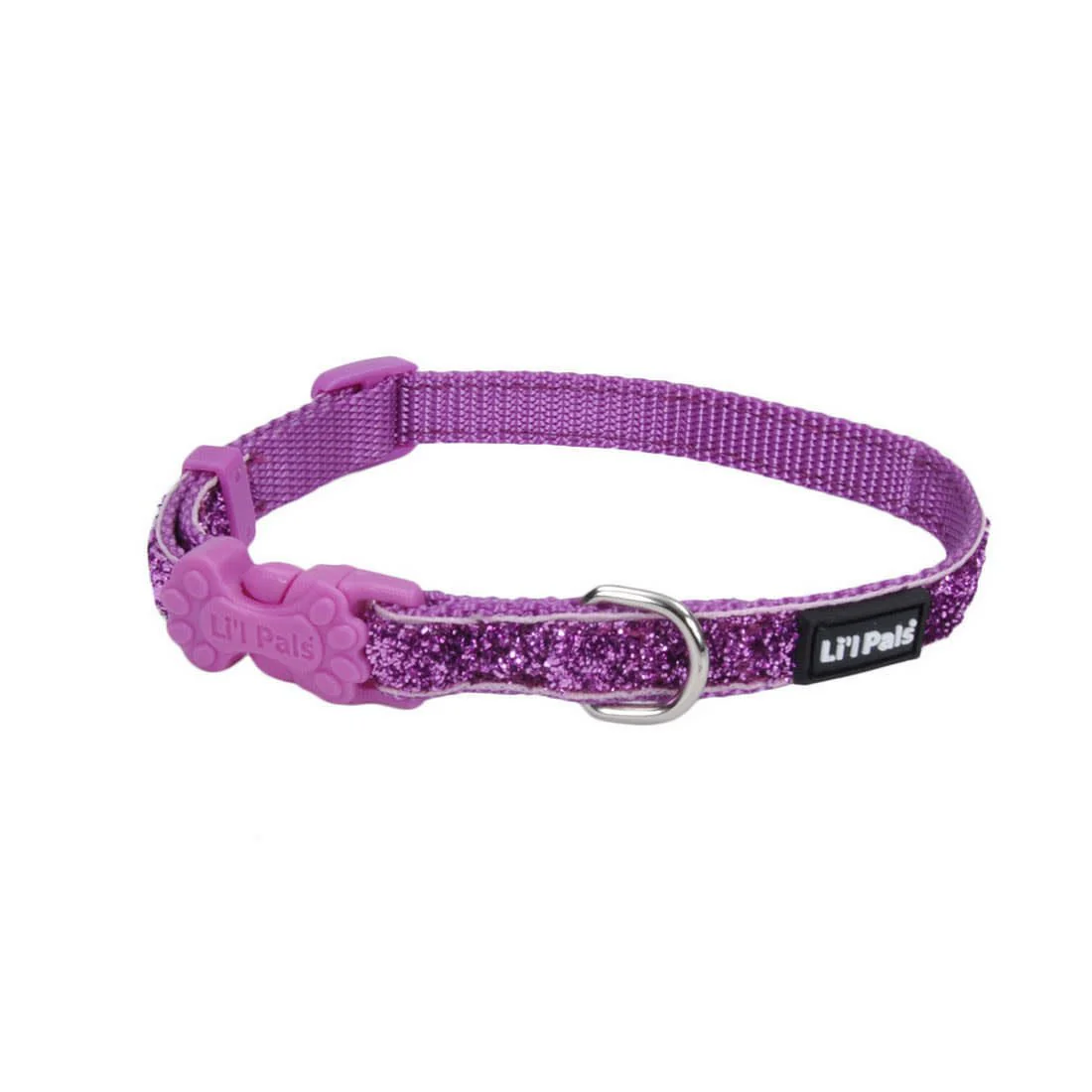Li'l Pals Adjustable Dog Collar with Glitter Overlay - Pet's Shop