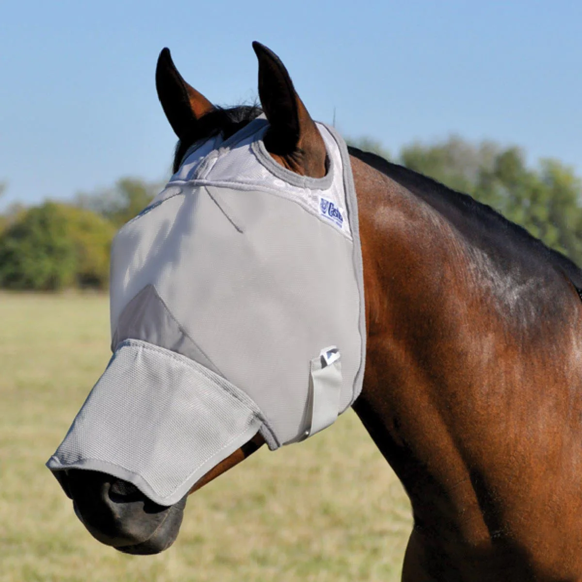 Crusader Fly Mask with Long Nose - Pet's Shop