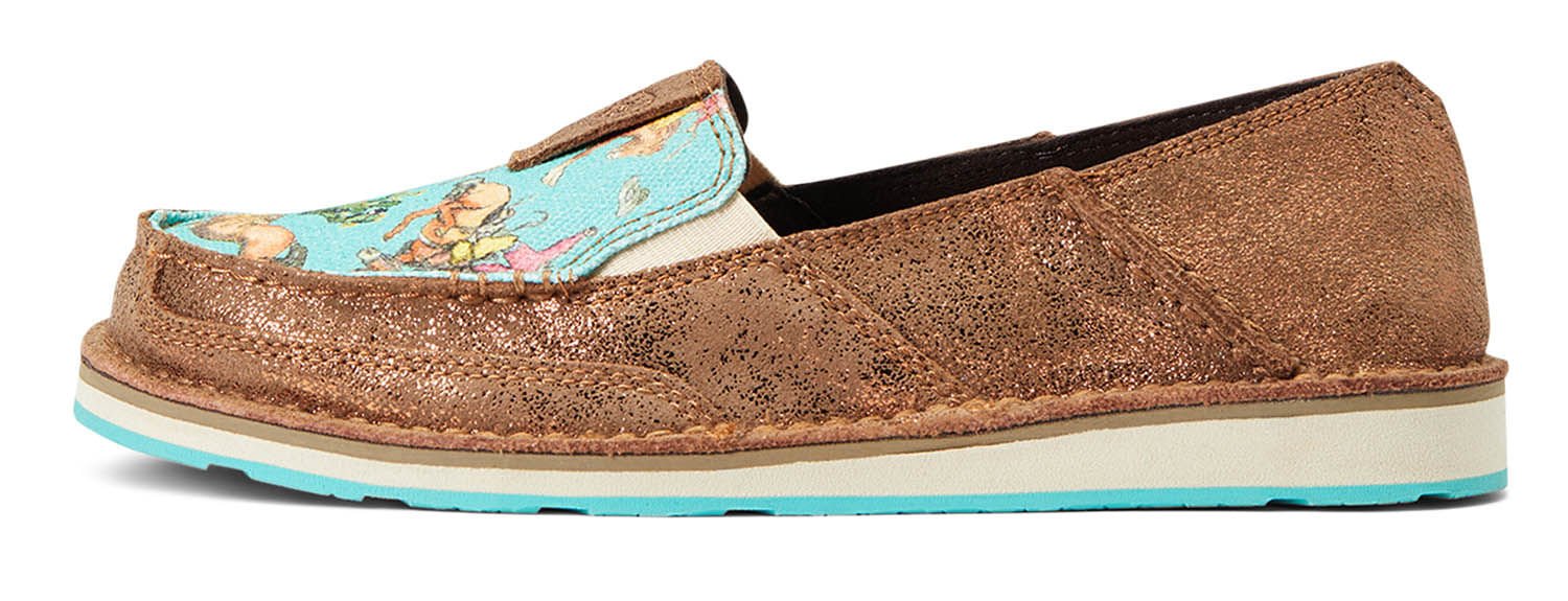 Ariat Women's Cruiser, Copper Metallic/Bucking Turquoise - Pet's Shop