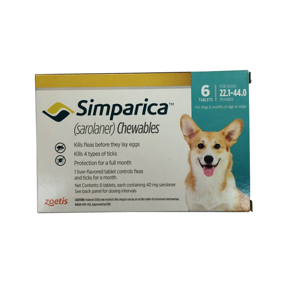 Simparica Chewable Tablets for Dogs - Pet's Shop