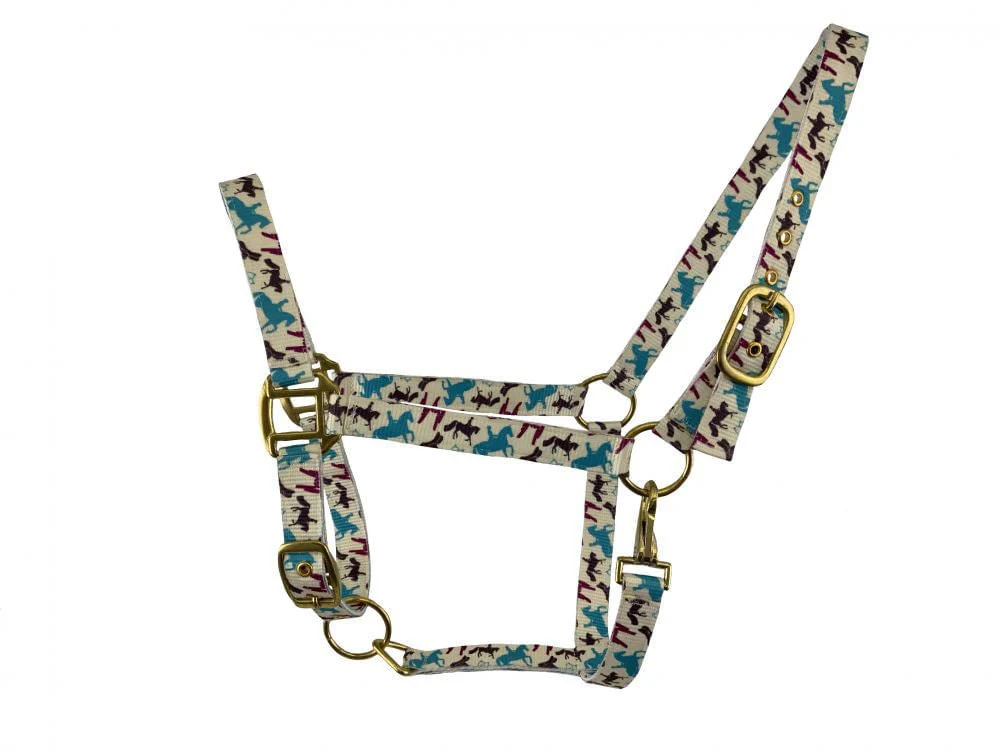 Showman Nylon Halter in Patterns - Pet's Shop