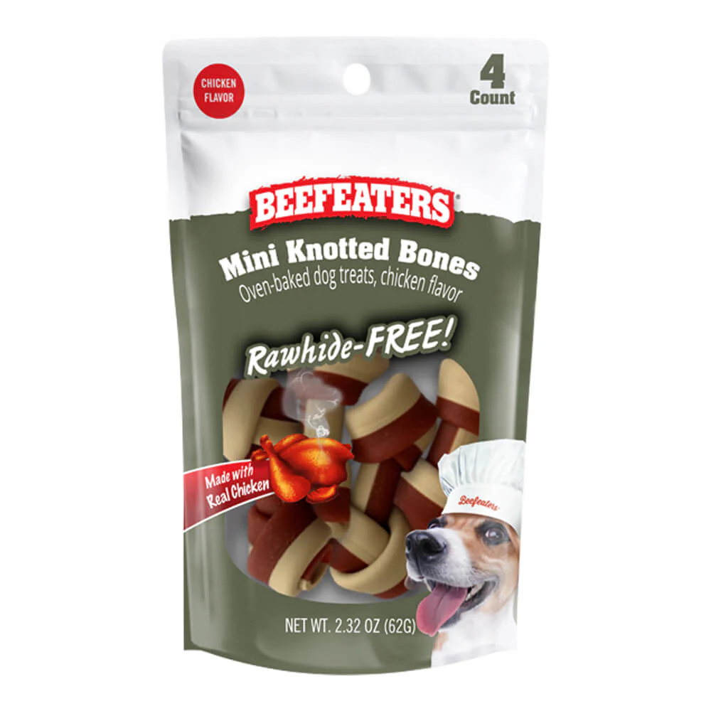 Beefeaters Mini Knotted Bones, Rawhide Free - Pet's Shop