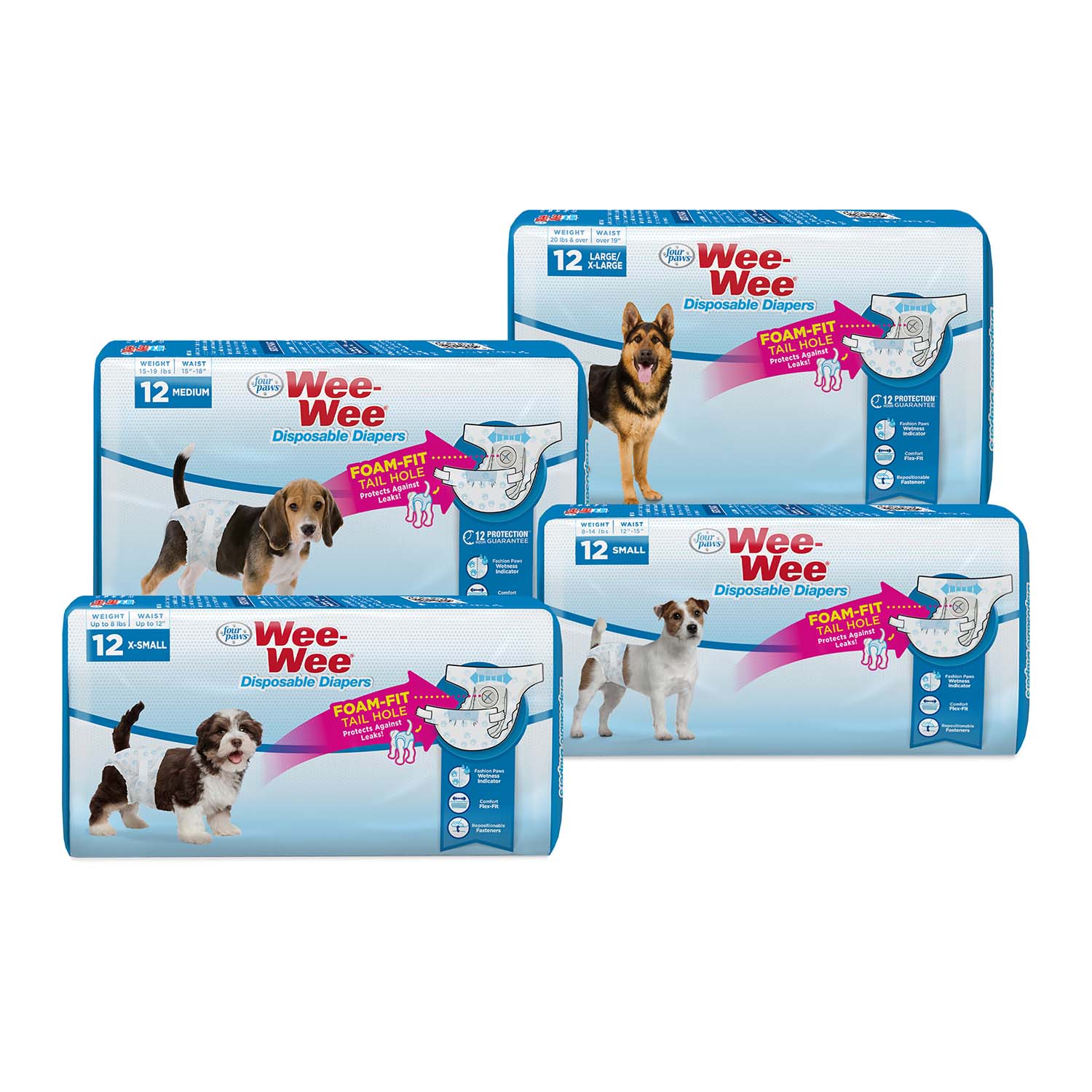 Wee-Wee Disposable Dog Diapers - Pet's Shop