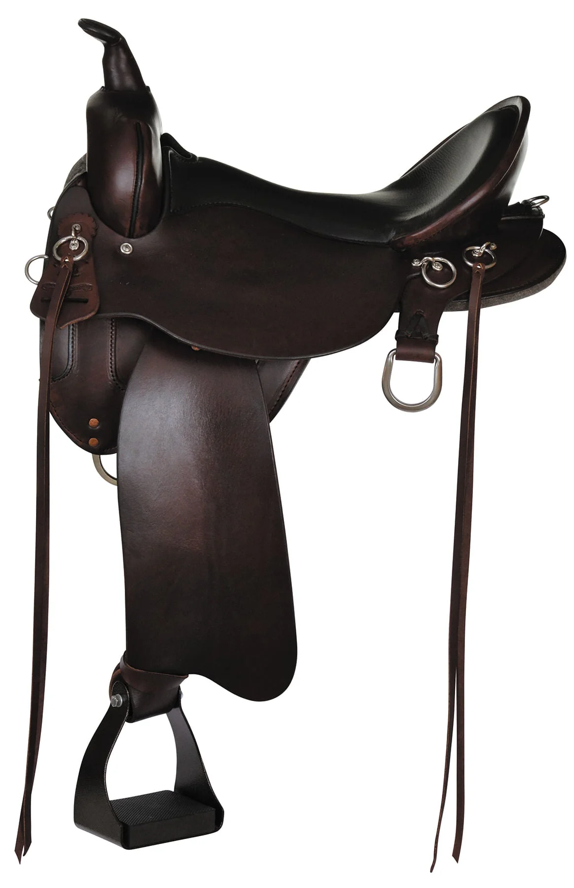 High Horse Little River Trail Saddle, Regular, Tobac - Pet's Shop