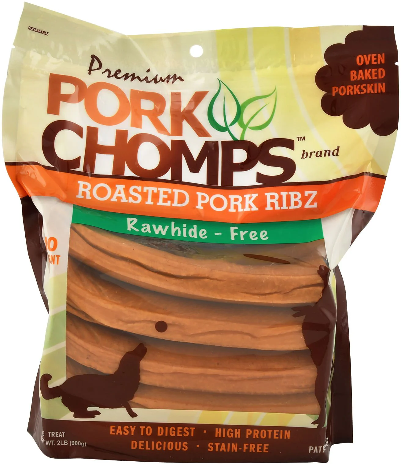 Pork Chomps Premium Roasted Pork Ribz - Pet's Shop