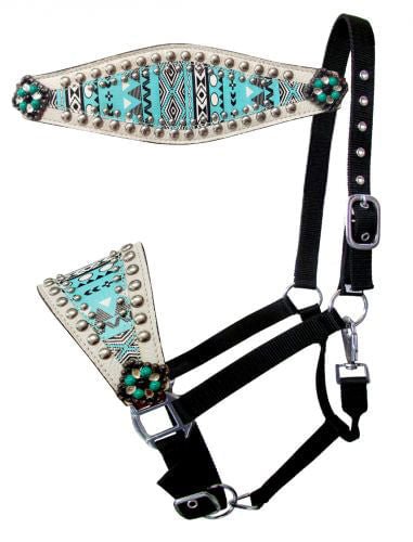 Showman Navajo & Rhinestone Bronc Halter - Pet's Shop