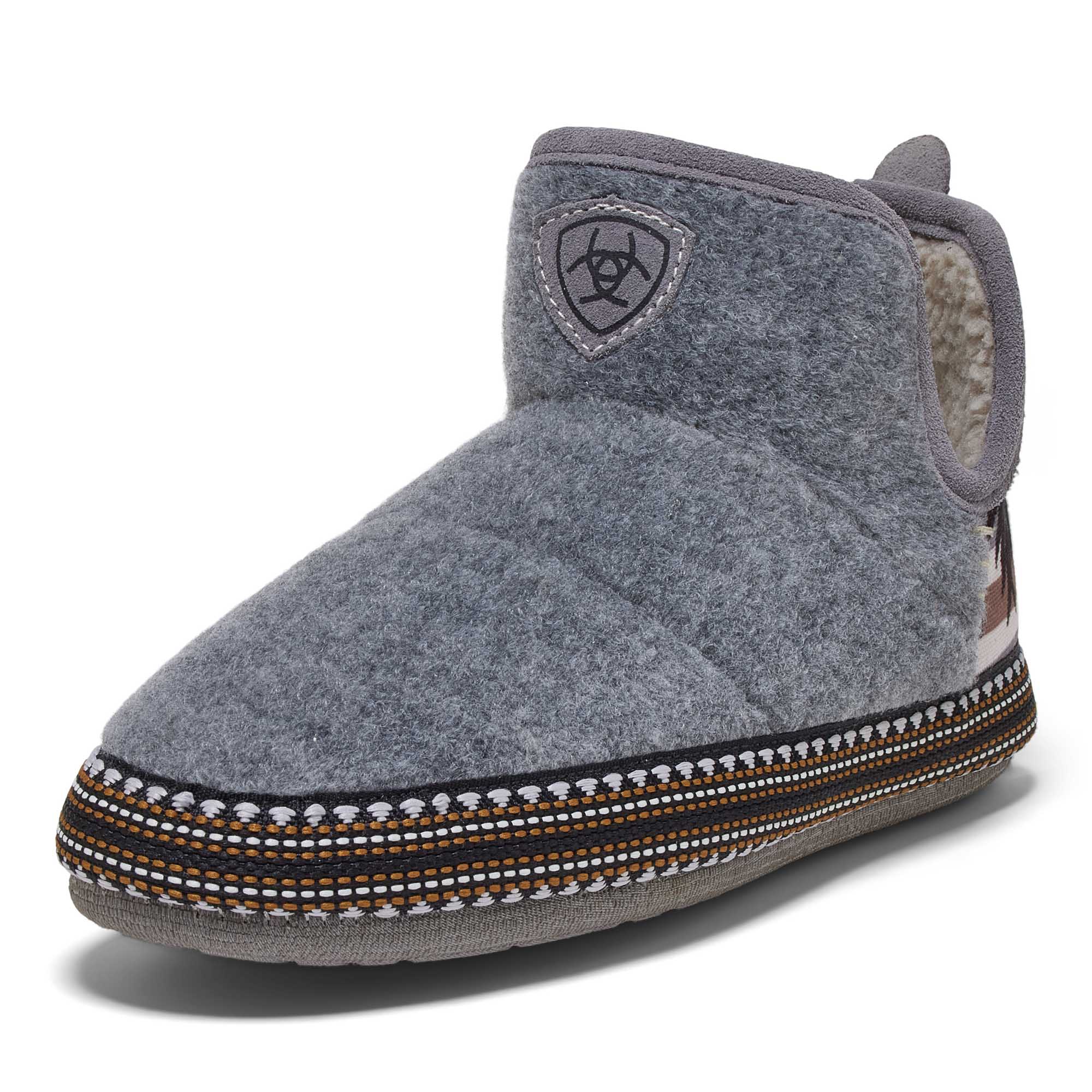 Ariat Women's Bootie Slipper, Charcoal Southwest - Pet's Shop