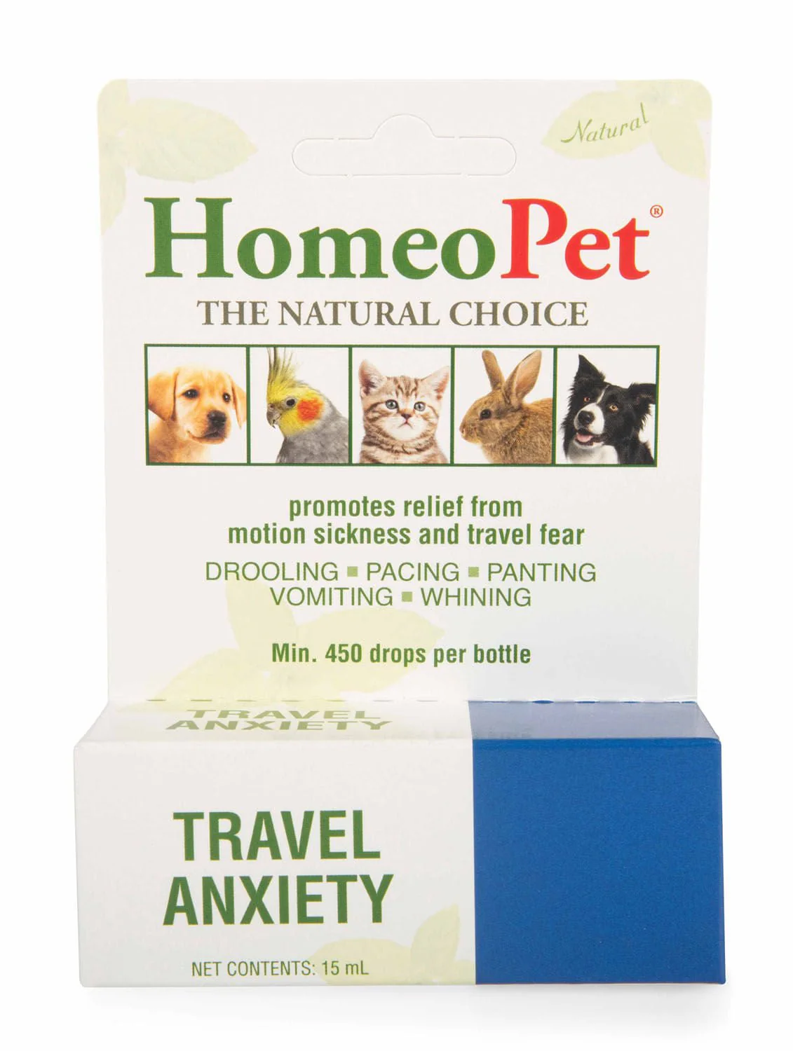 HomeoPet Travel Anxiety, 15 mL - Pet's Shop