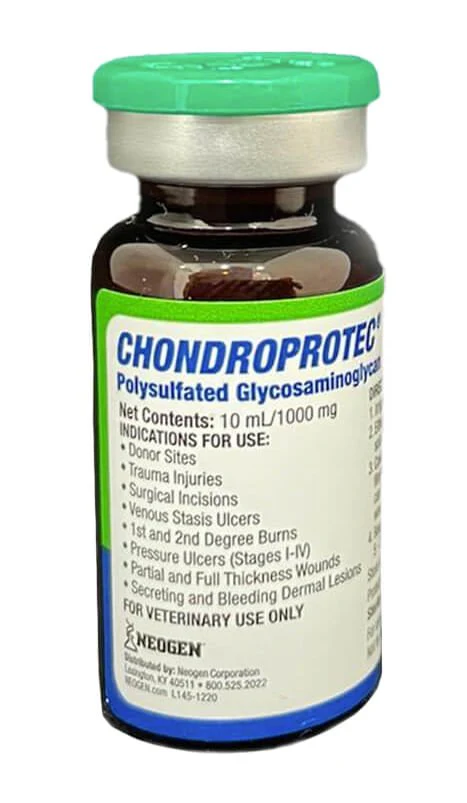 Rx Chondroprotec (polysulfated glycosaminoglycan) 1000mg x 10 ml vial for Dogs, Cats, & Horses - Pet's Shop
