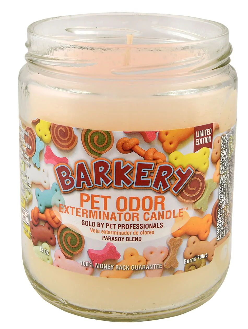Pet Odor Exterminator Candle, Barkery, 13 oz - Pet's Shop