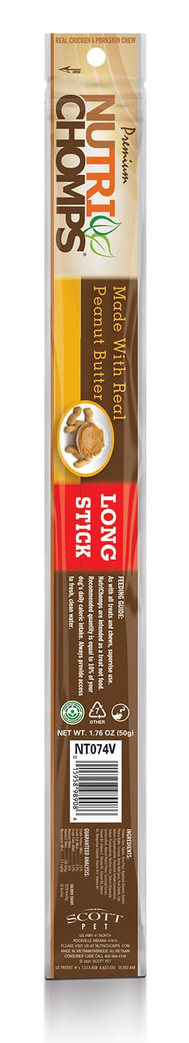 NutriChomps 15��? Peanut Butter Long Stick - Pet's Shop