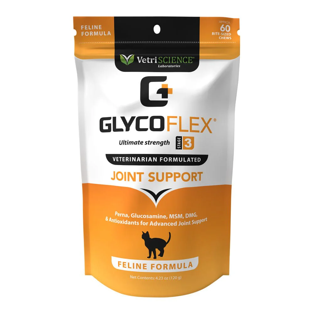Glyco Flex 3 Joint Support for Cats, 60 Bite Sized Chews - Pet's Shop
