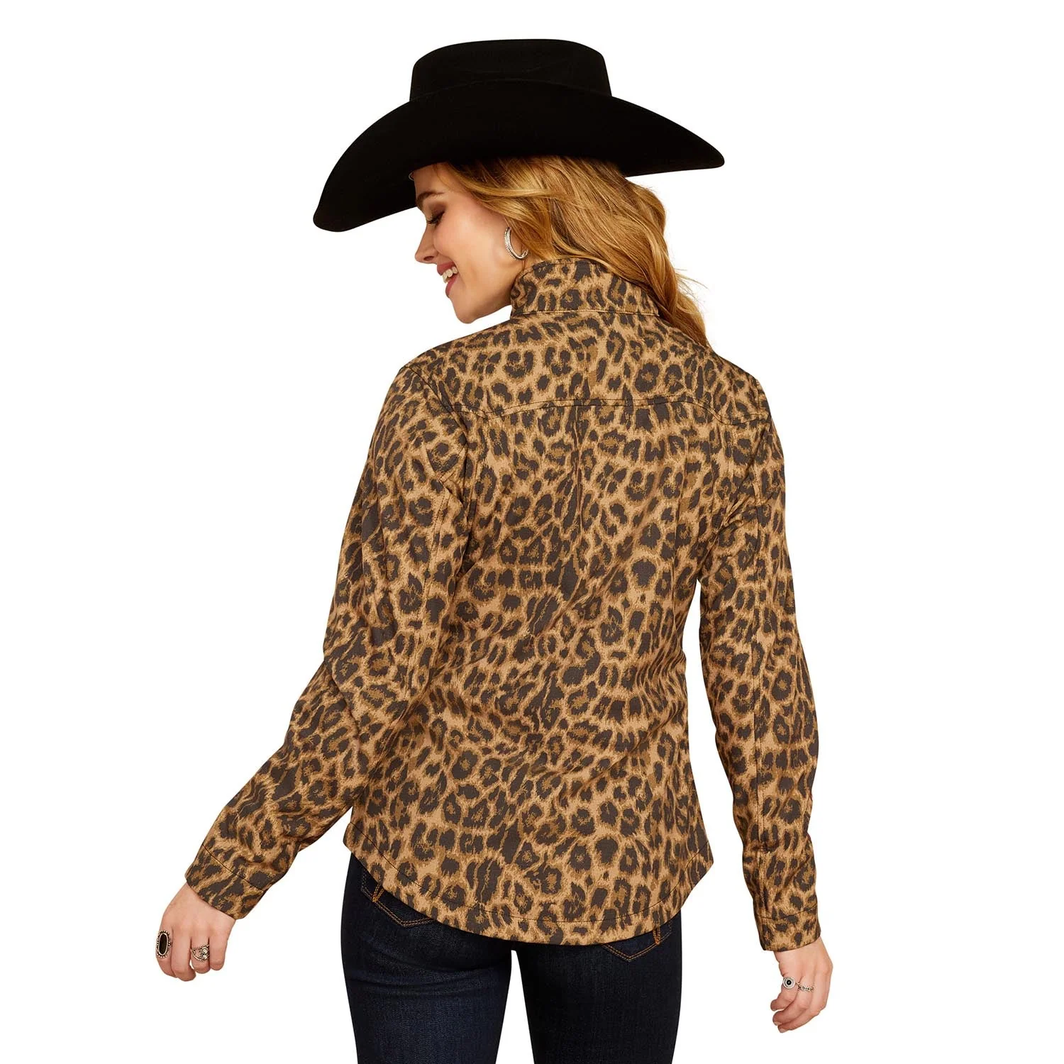 Ariat Women's Team Softshell Print Jacket, Lila Leopard - Pet's Shop