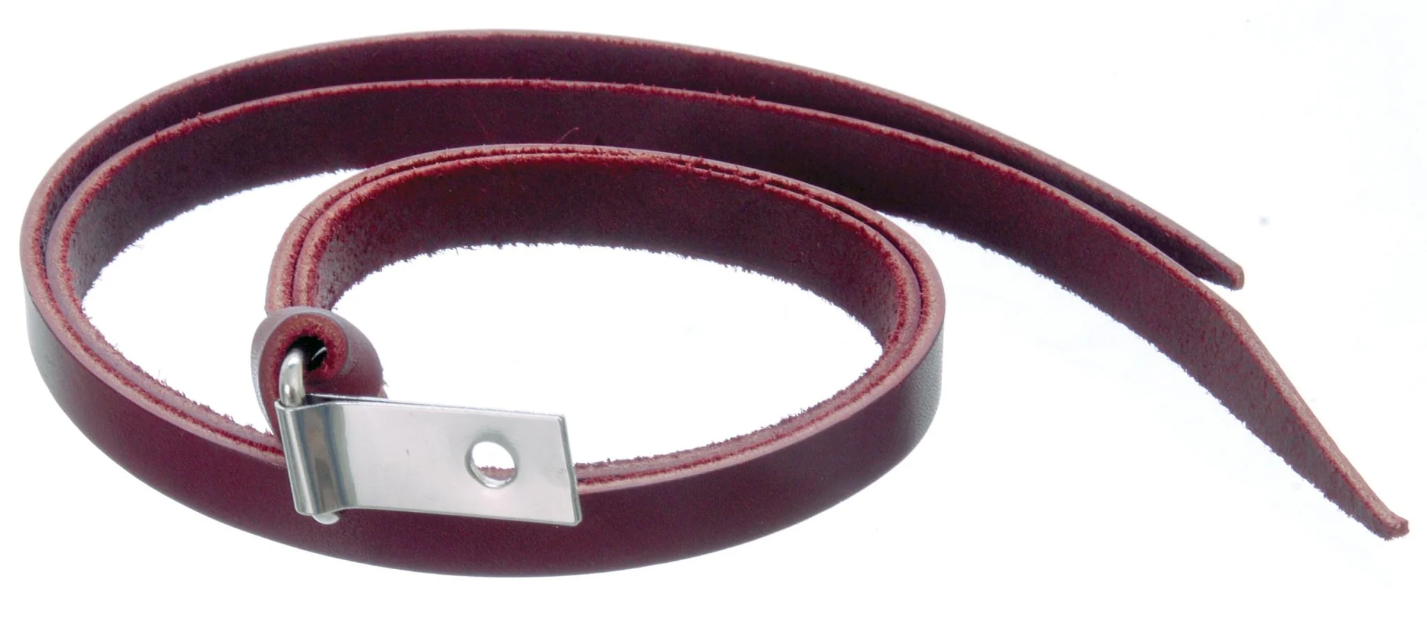 Latigo Leather Horse Saddle String with Clip & Dee, 24