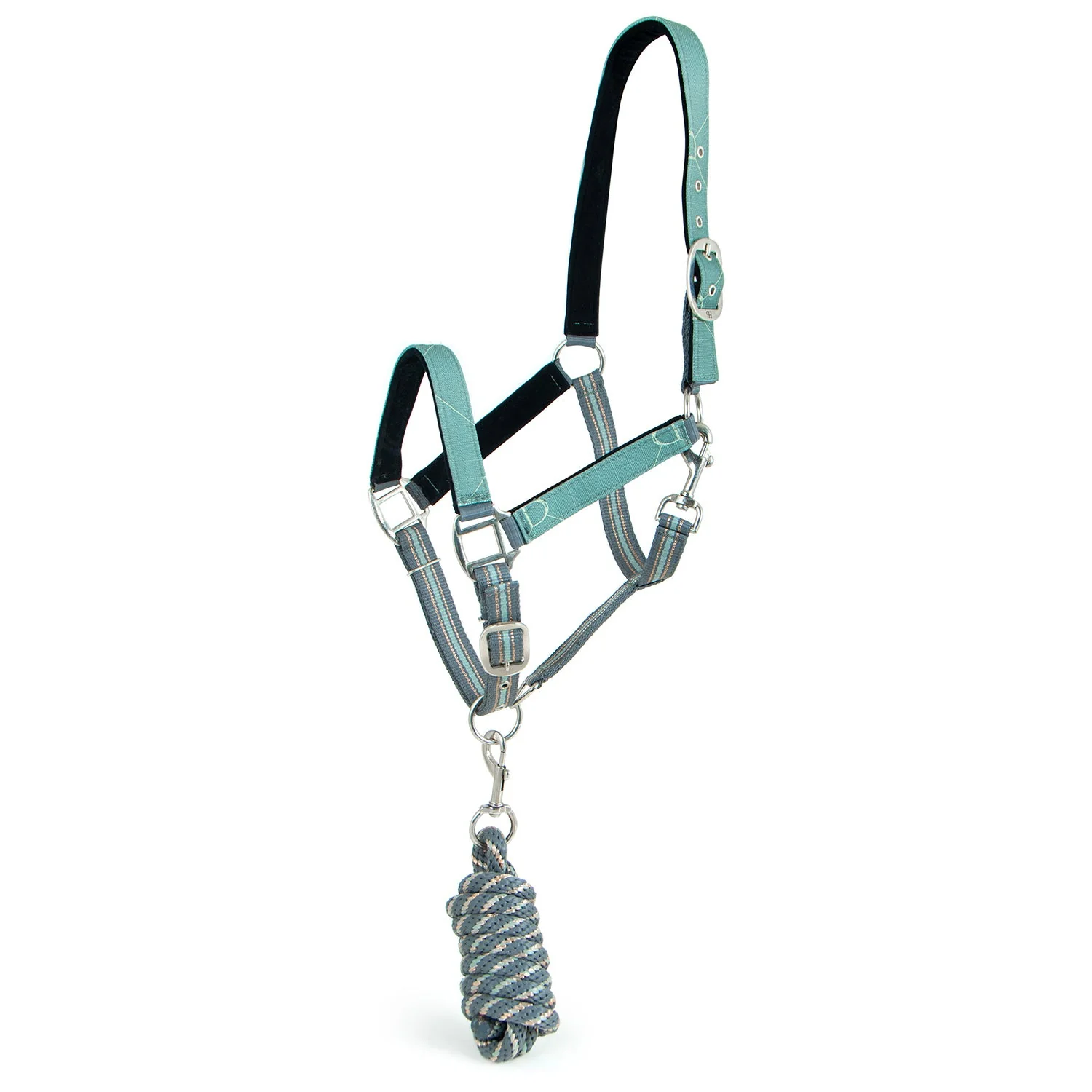 Poplar Head Nylon Horse Halter & Lead Matching Set, Full Size - Pet's Shop