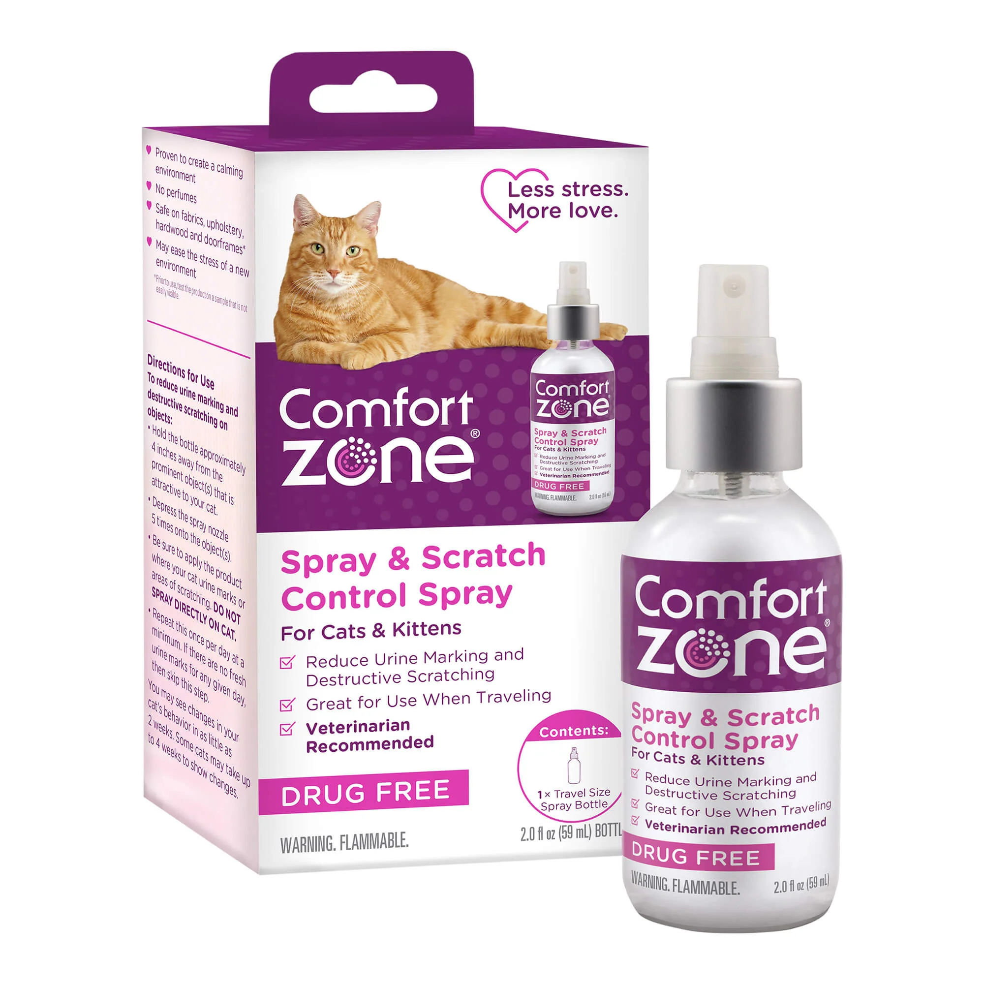 Comfort Zone Scratch Deterrent and Calming Spray - Pet's Shop