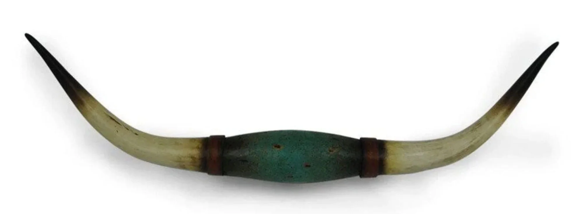 Distressed Teal Longhorn Southwestern Wall Decor - Pet's Shop