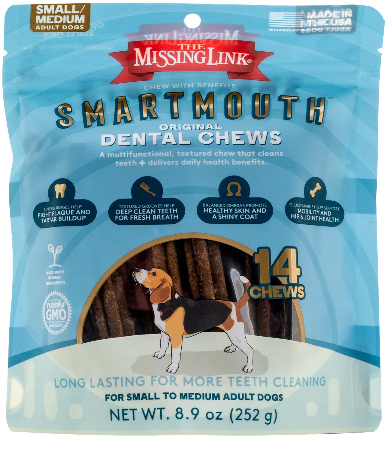 Smartmouth 7-in-1 Dental Chews for Dogs, S/M, 14 ct - Pet's Shop