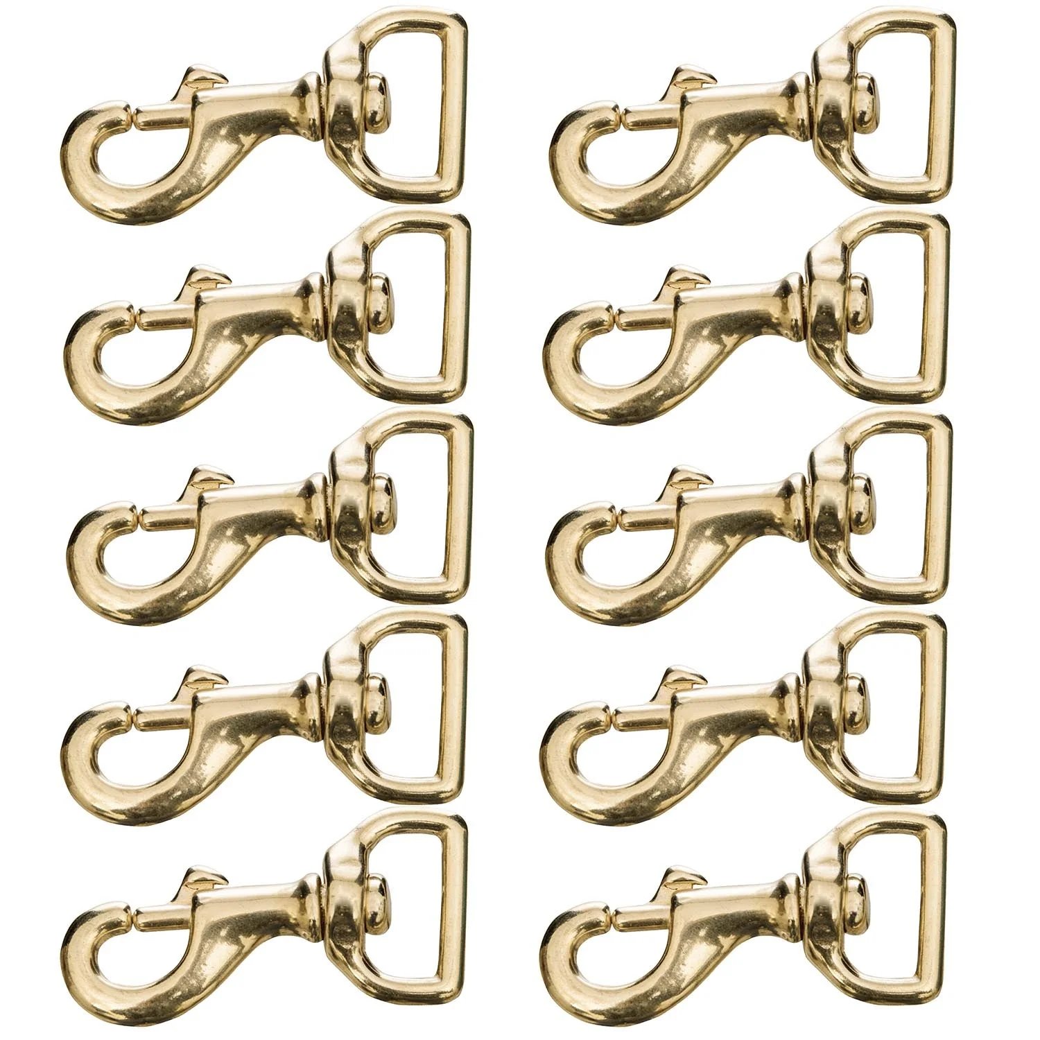 Brass-Plated Bolt Snap Packs - Pet's Shop