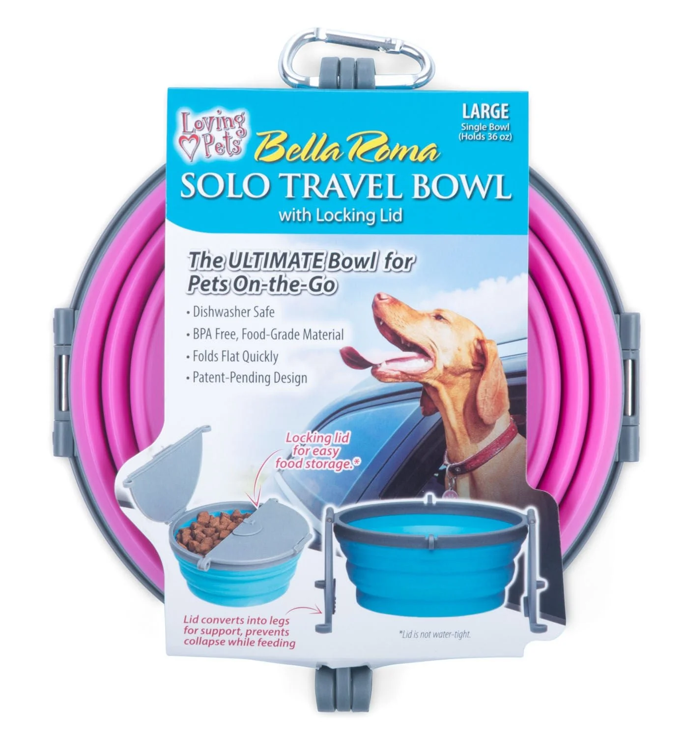 Bella Roma Travel Bowl - Pet's Shop