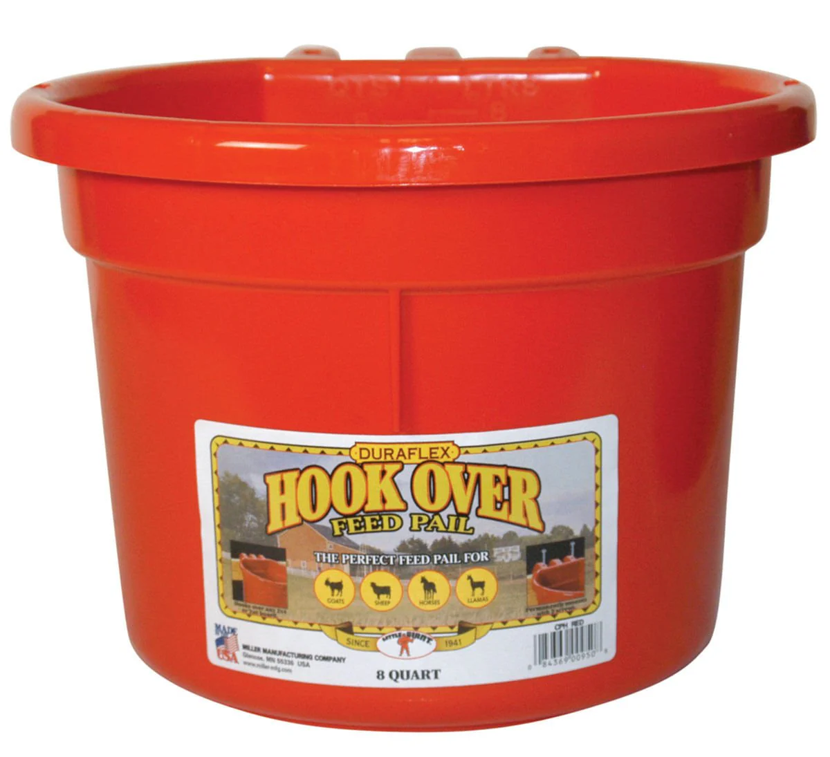 Little Giant Hook Over Feed Pail, 2 Gallon - Pet's Shop