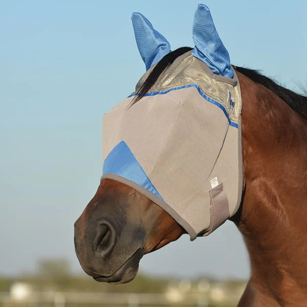Cashel Crusader Wounded Warrior Project Standard Horse Fly Mask with Ears - Pet's Shop