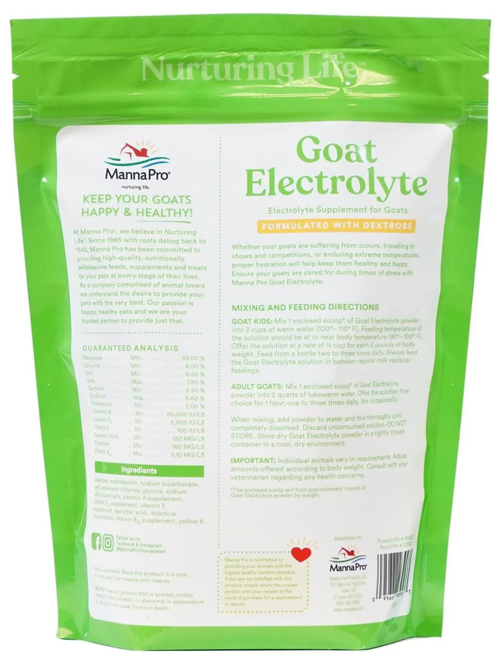 Goat Electrolyte, 16 oz - Pet's Shop