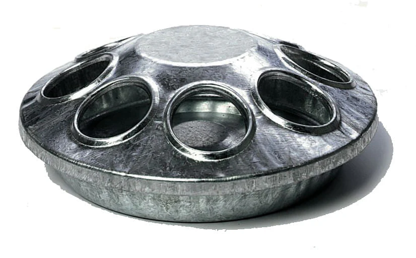 8-Hole Galvanized Chick Feeder - Pet's Shop