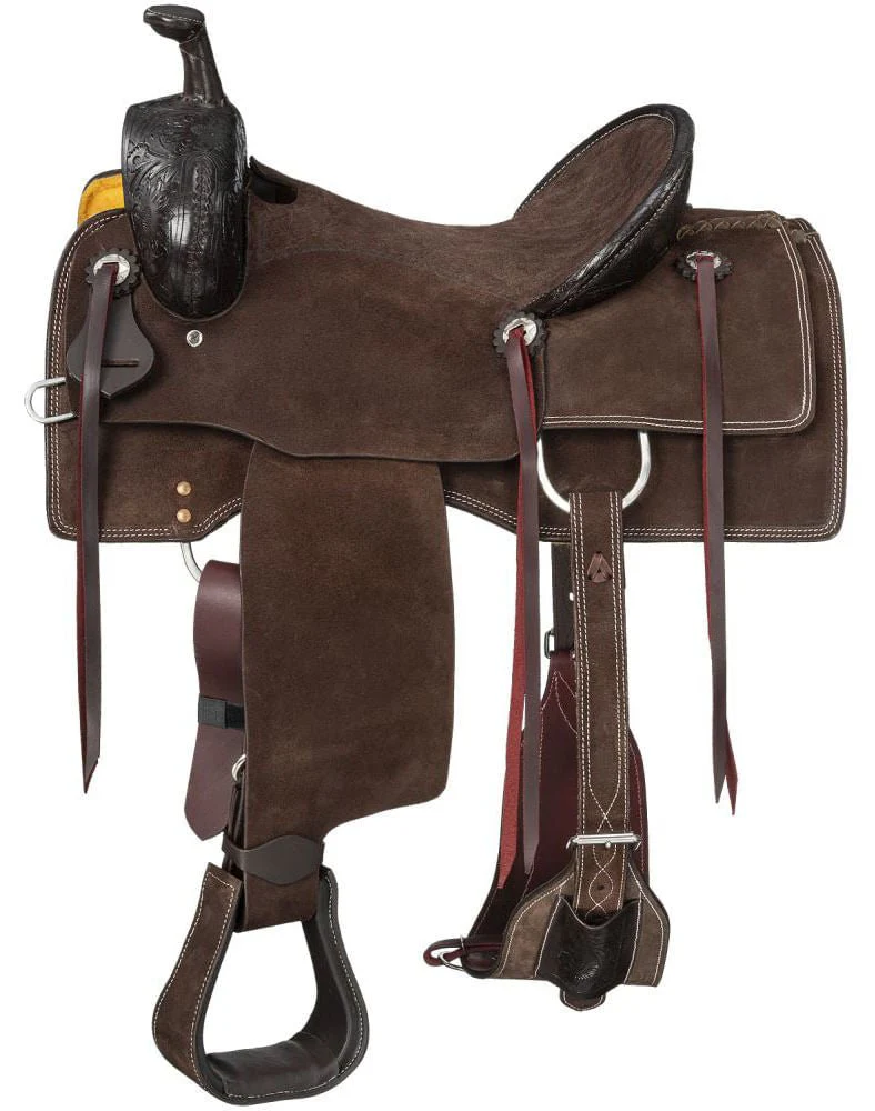 Silver Royal Youth Ranger Ranch Saddle, Brown - Pet's Shop