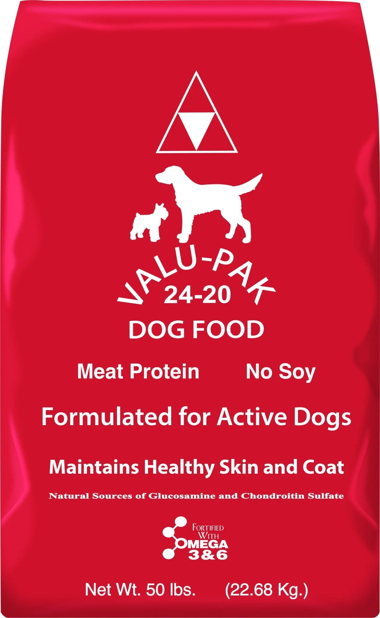 Valu-Pak 24-20 Dog Food (Red Bag), 50 lb - Pet's Shop