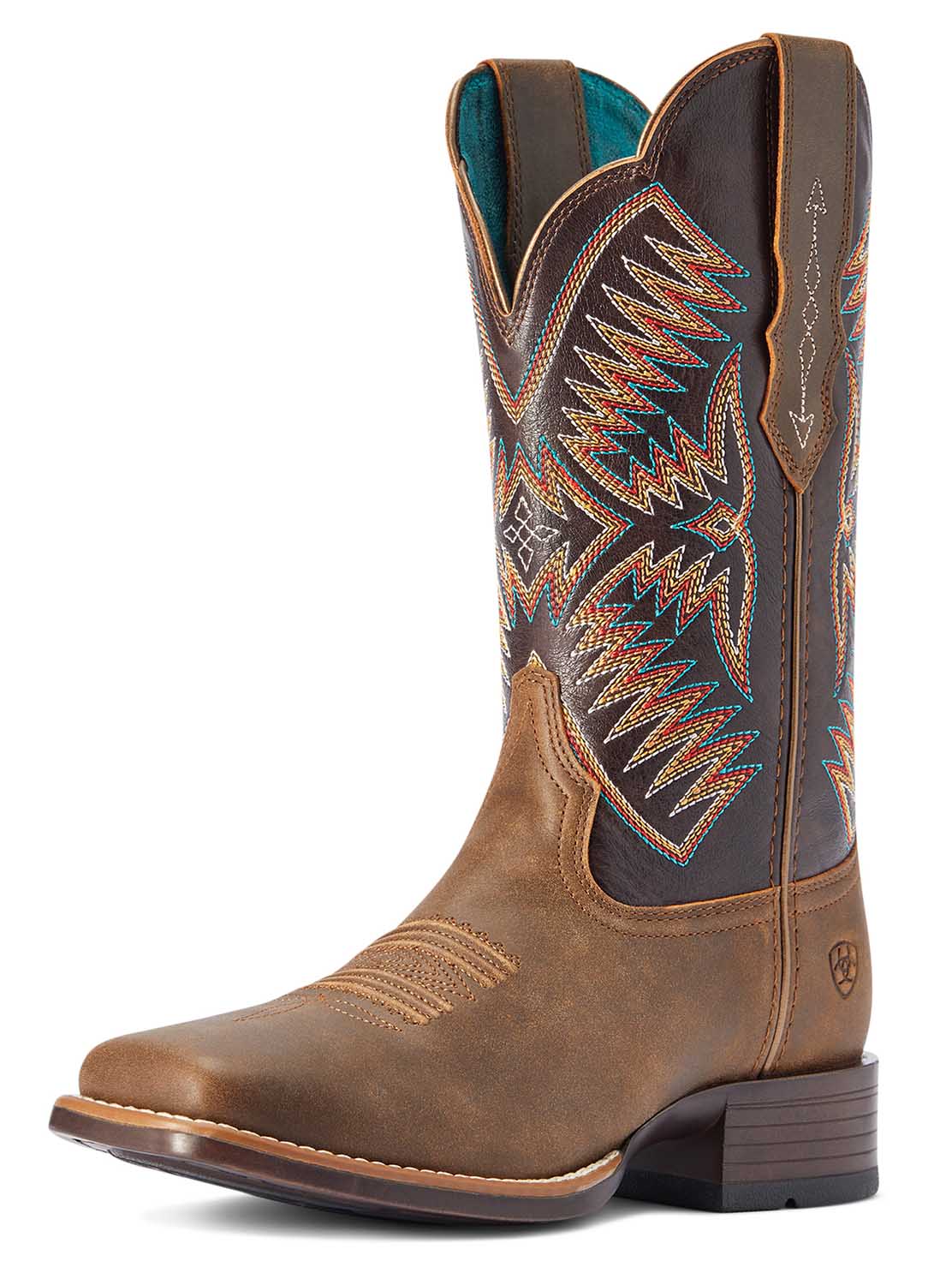Ariat Women's Odessa StretchFit Western Boot, Fateful Brown - Pet's Shop