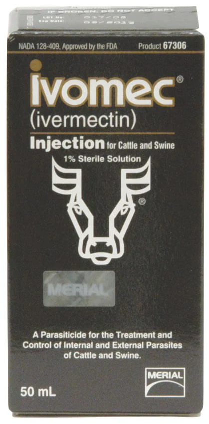 IVOMEC Injection (1%) Wormer for Cattle & Swine - Pet's Shop