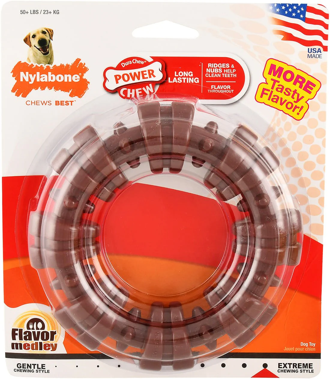 Dura Chew Textured Ring, Flavor Medley - Pet's Shop