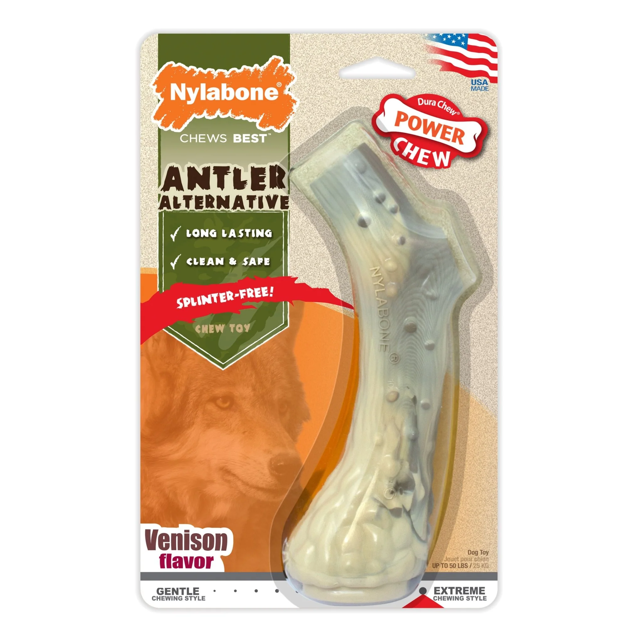 Power Chew Antler, Venison, Large/Giant, Up to 50 lbs - Pet's Shop