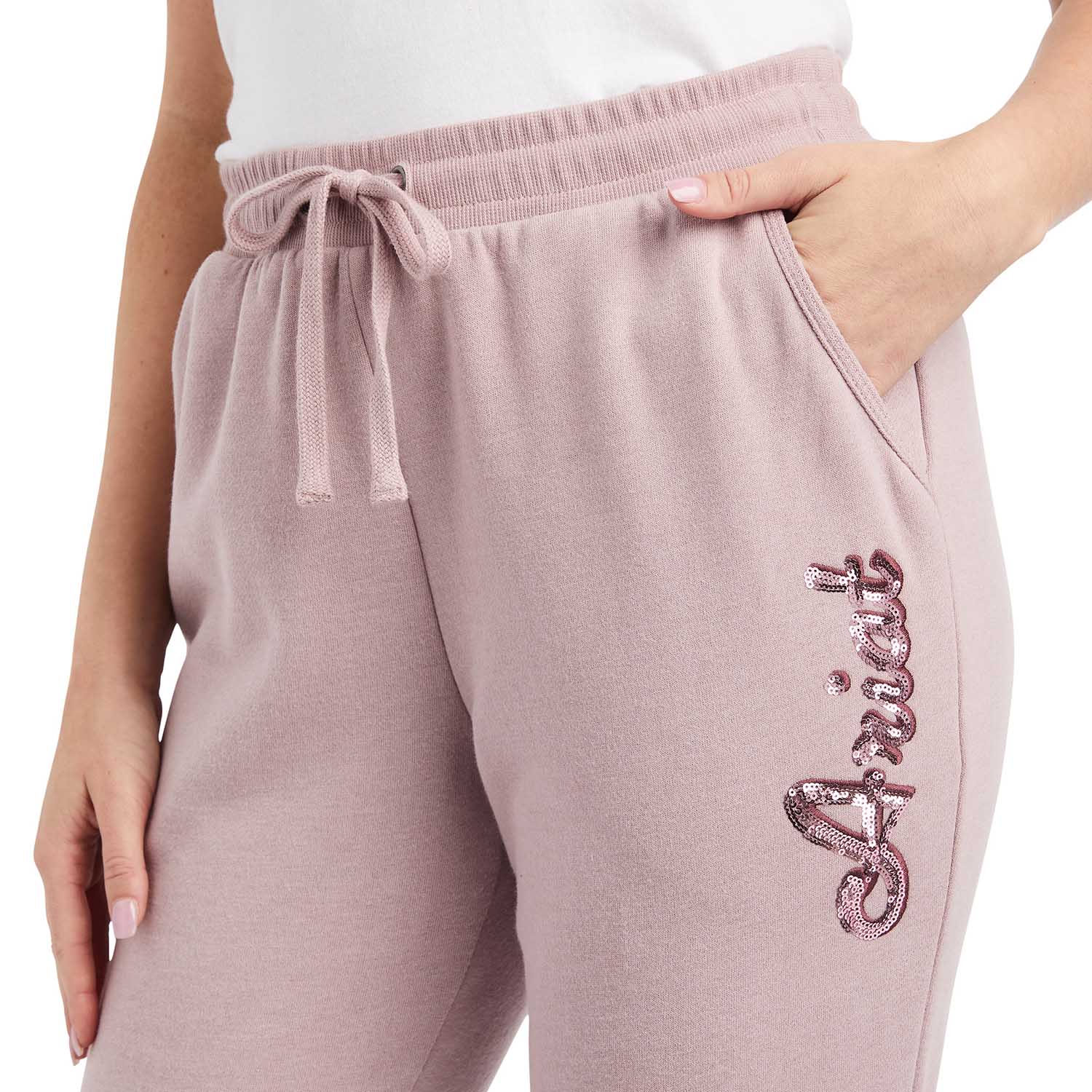 Ariat Women's Real Sweatpant Joggers, Rose Heather - Pet's Shop