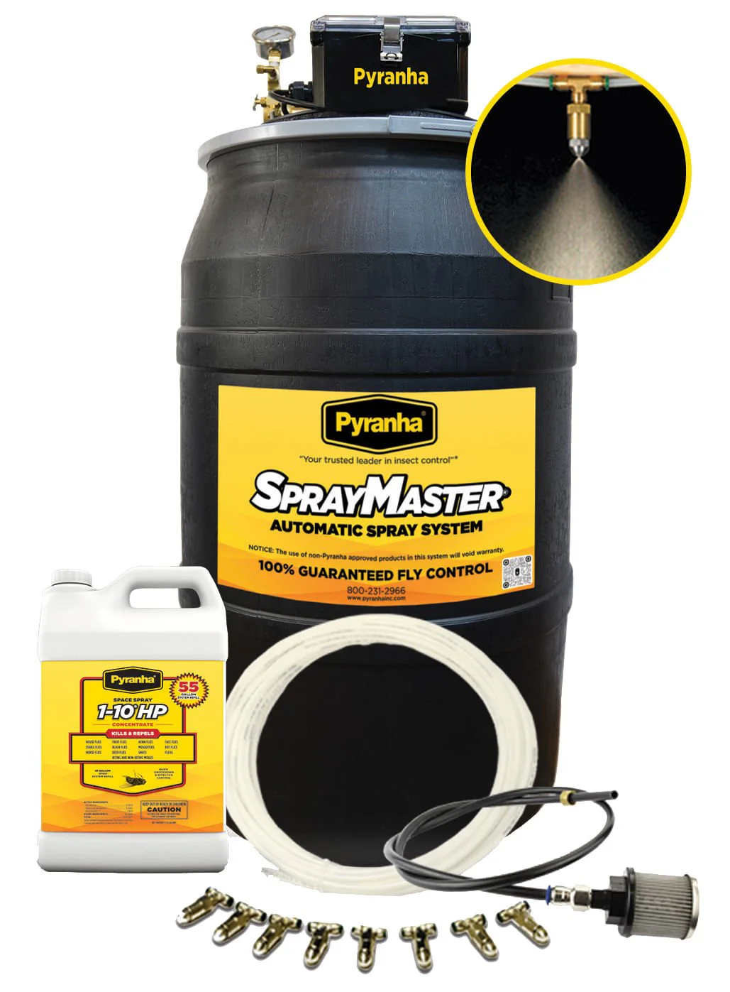 Pyranha SprayMaster Misting Barn Fly Spray System Kit & Accessories - Pet's Shop