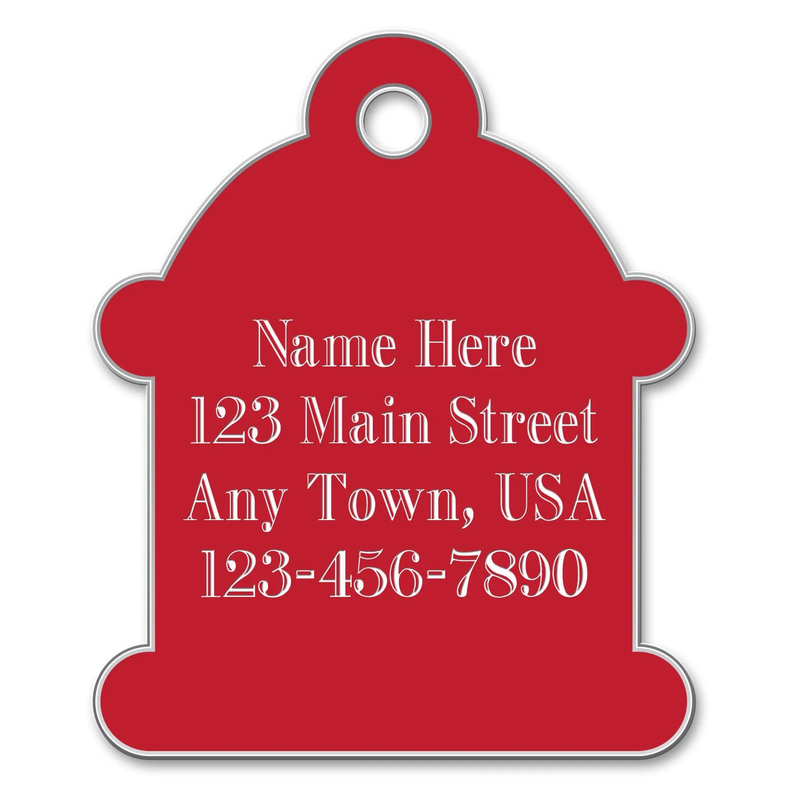 Large Hydrant Shape Custom Personalized Dog Tags - Pet's Shop