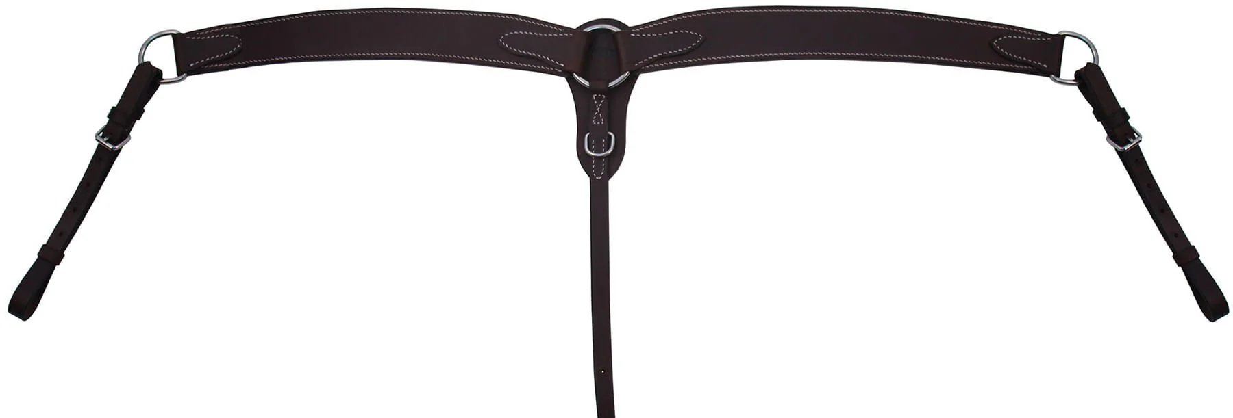 Buffalo Leather 2-Ply Contoured Breast Collar - Pet's Shop