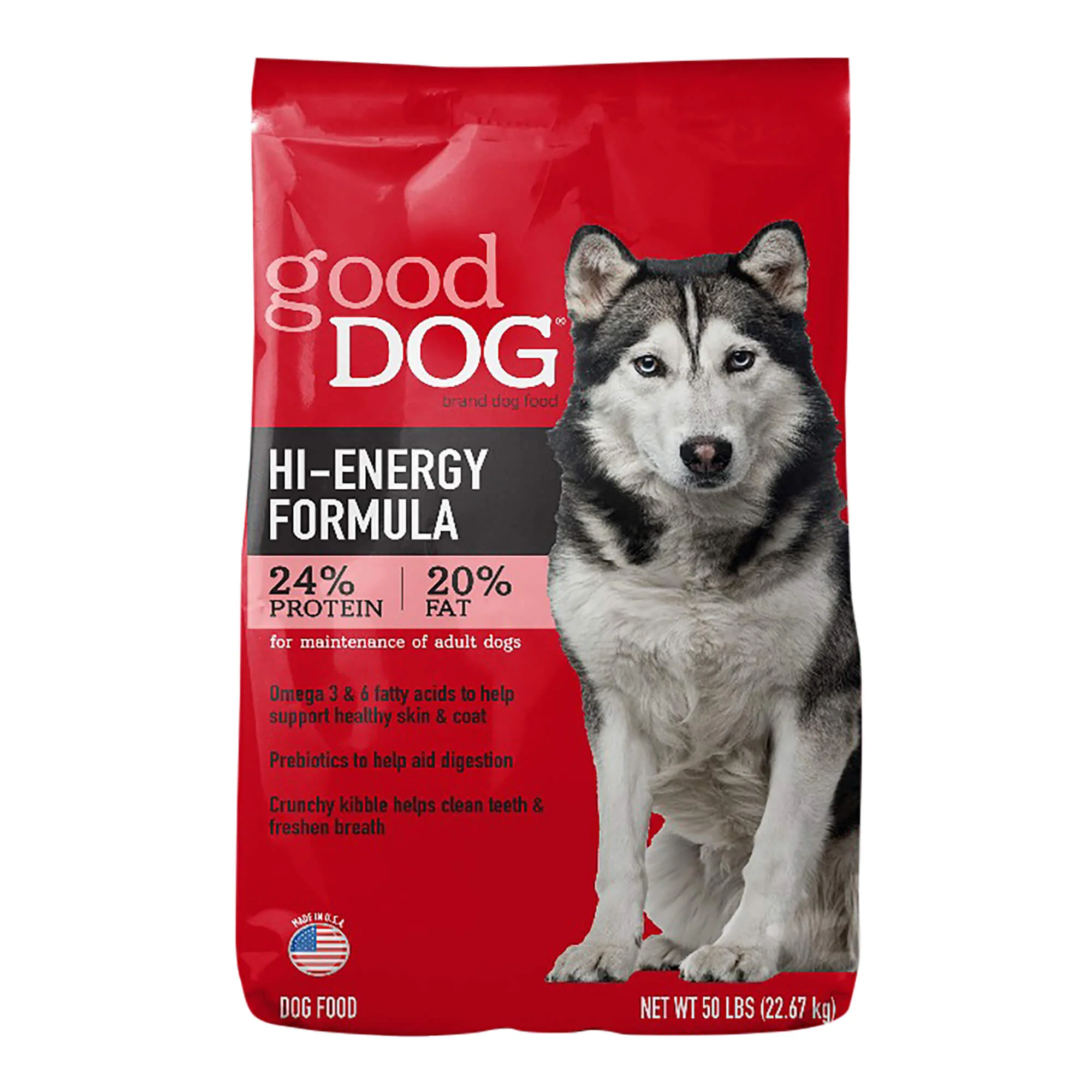 Good Dog Hi-Energy Dog Food 24/20, 50 lbs - Pet's Shop