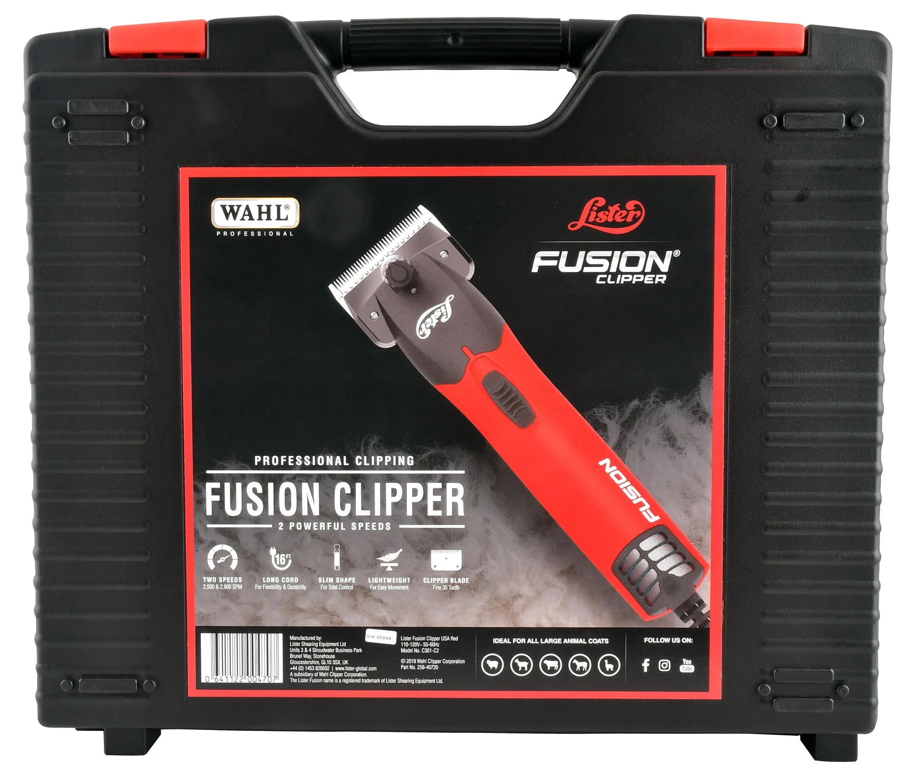 Wahl Red Fusion Clipper - Pet's Shop