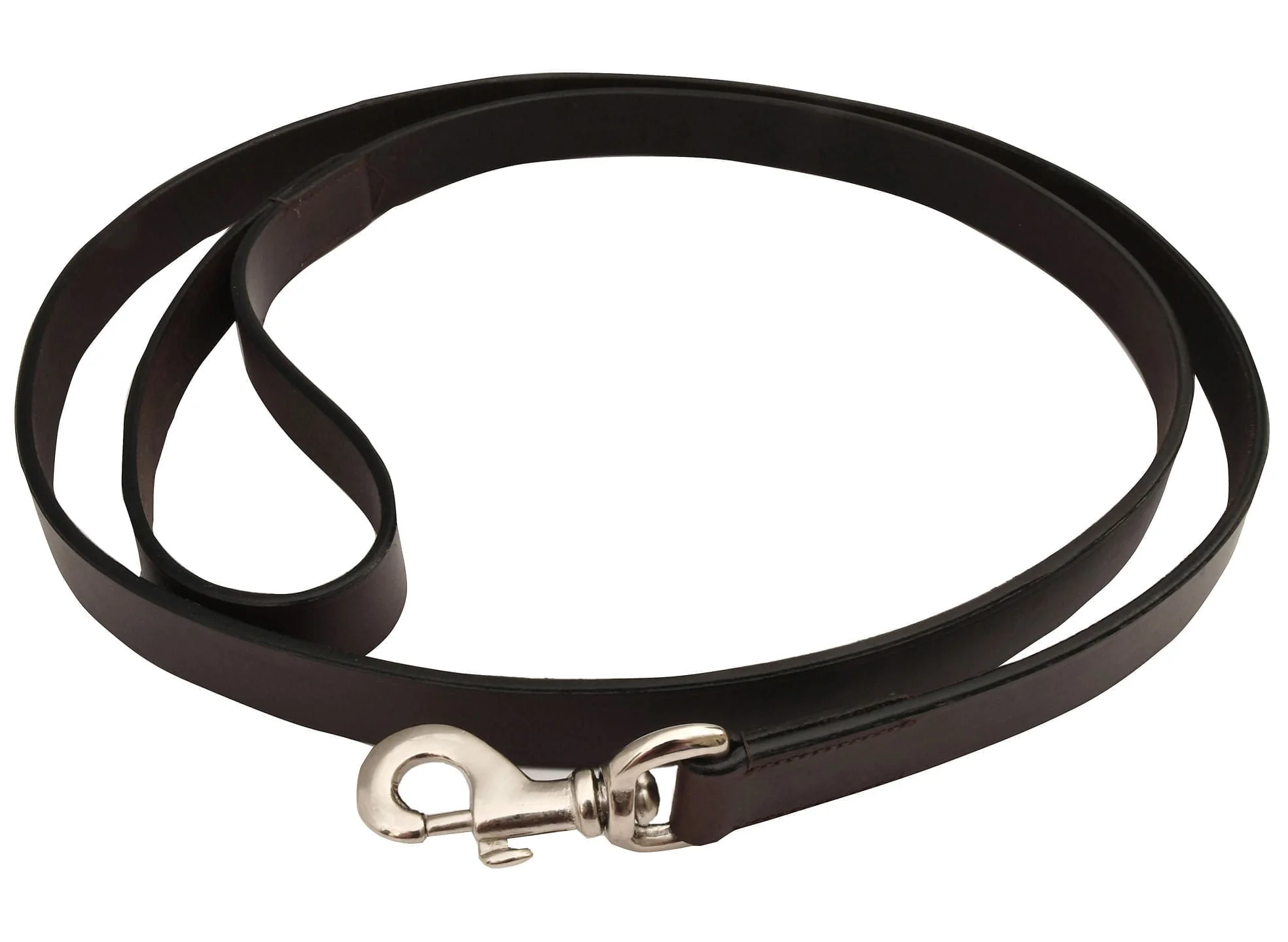 Premium Flat Leather Leash, 6' - Pet's Shop