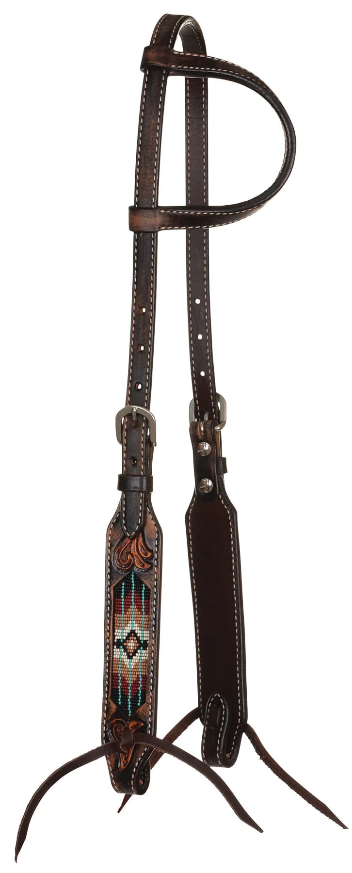 Circle Y Beaded Southwest One Ear Headstall - Pet's Shop