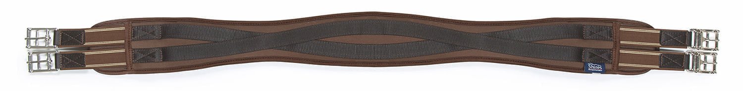 Shires Memory Foam Girth, Brown - Pet's Shop