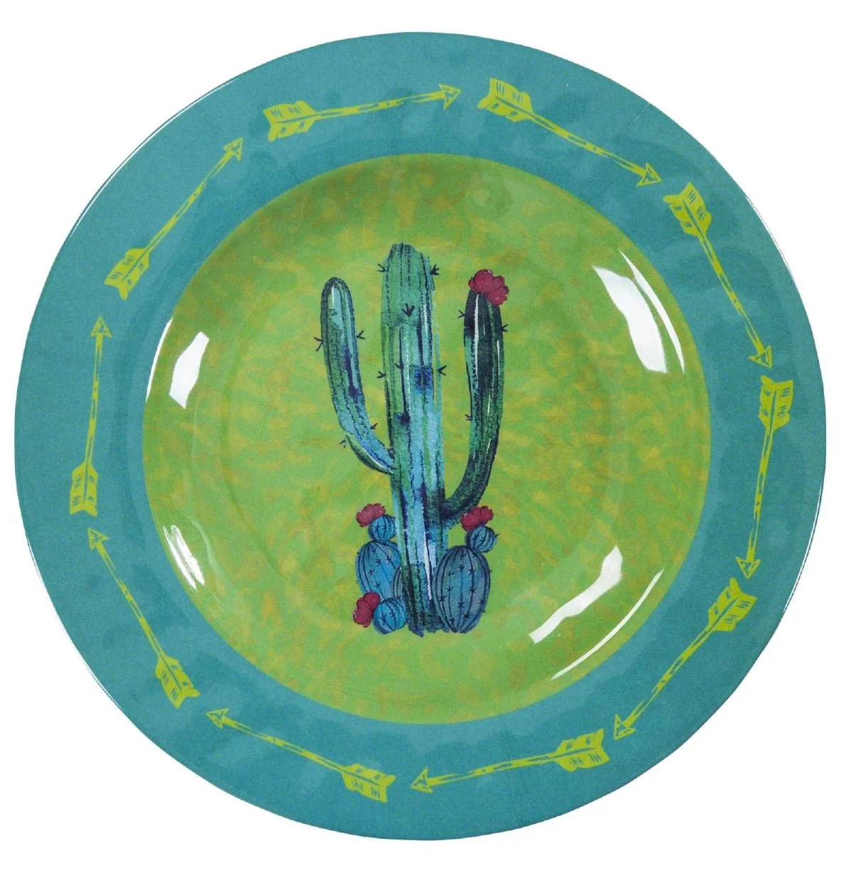 Saguaro Cactus Melamine Salad Plates, Set of 4 - Pet's Shop
