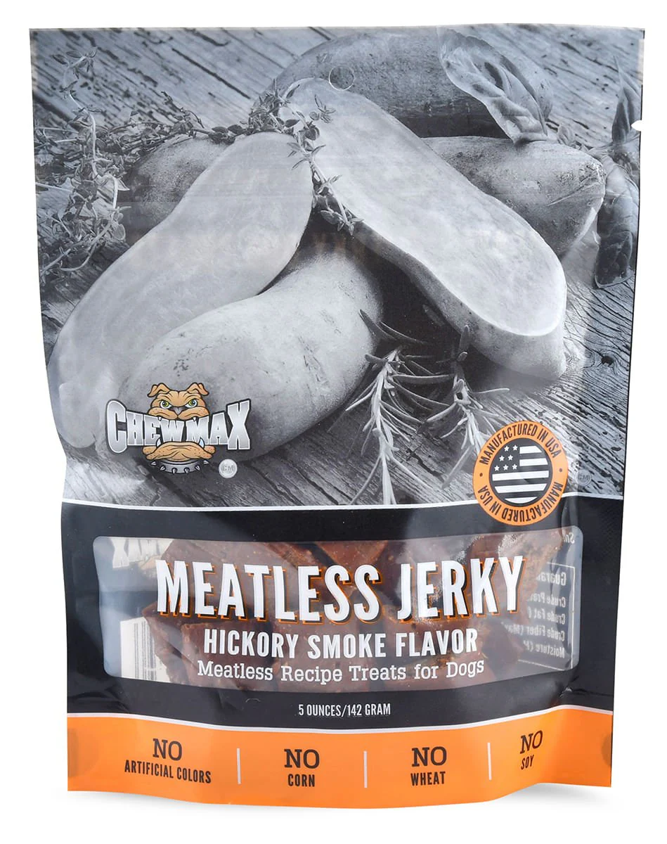 ChewMax Meatless Jerky, Hickory Smoke Flavor, 5 oz - Pet's Shop